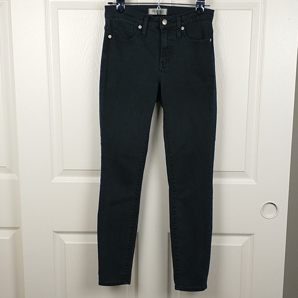 Madewell 9" High-rise black skinny jeans 26